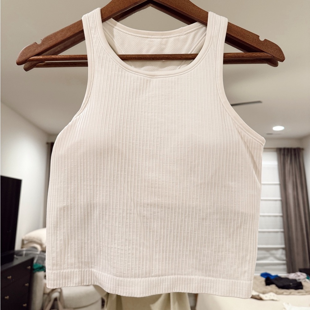 Lululemon Ebb to Street Cropped Racerback Tank Top